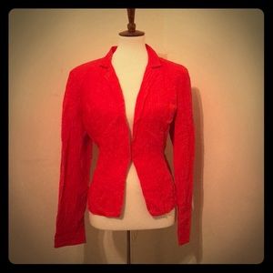 Linen & Silk Red Blazer!